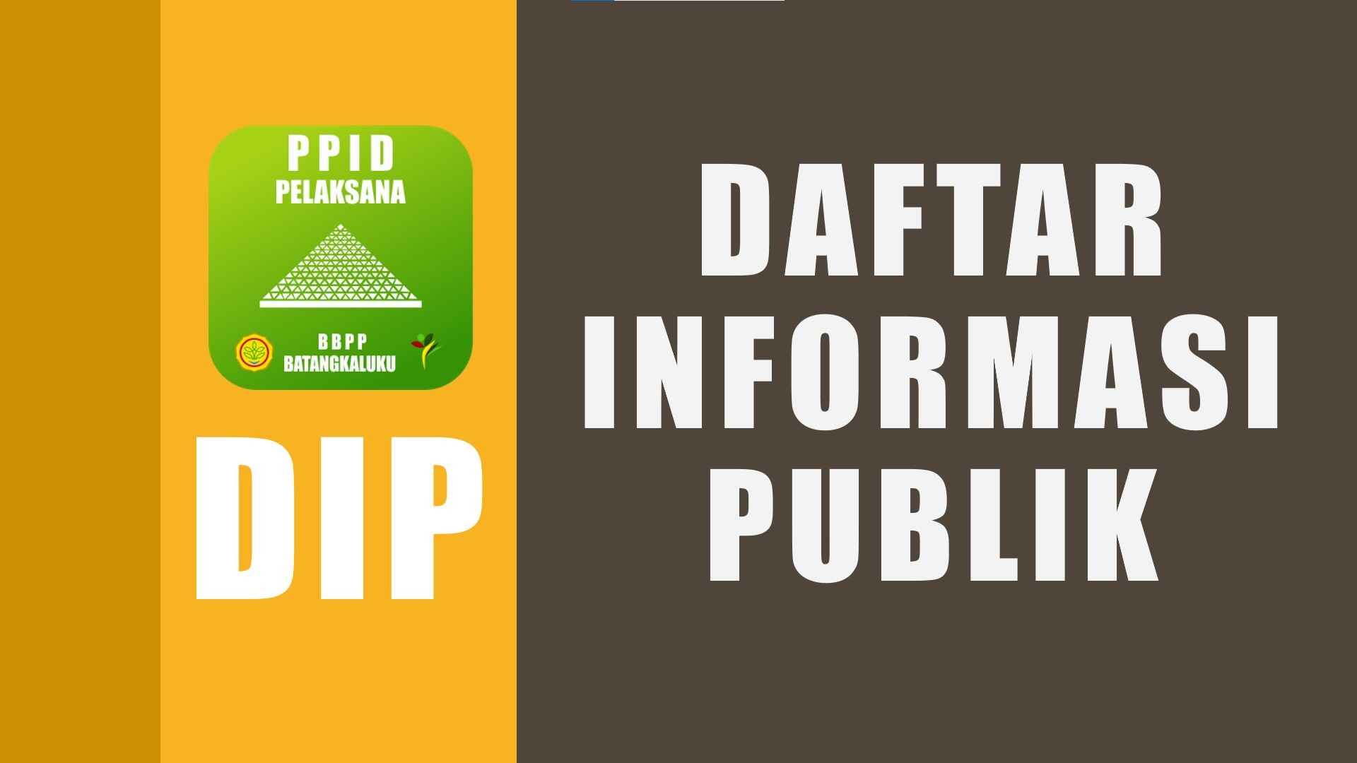 Daftar Informasi Publik